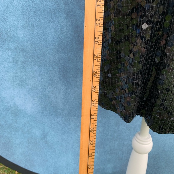 Black Sequin cocktail dress Niteline by Della Roufogali size 6 - Picture 11 of 13